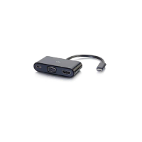 C2G USB-C TO VGA HDMI BLK